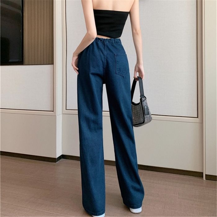 jeans-jumpsuit-damen-halter-hals-weites-bein-null-armel-elastische-taille-einfaches-design
