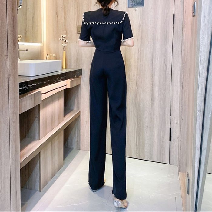 jumpsuit-damen-festlich-big-collar-klappentasche-kurze-armel-elegant-stilvolles-design
