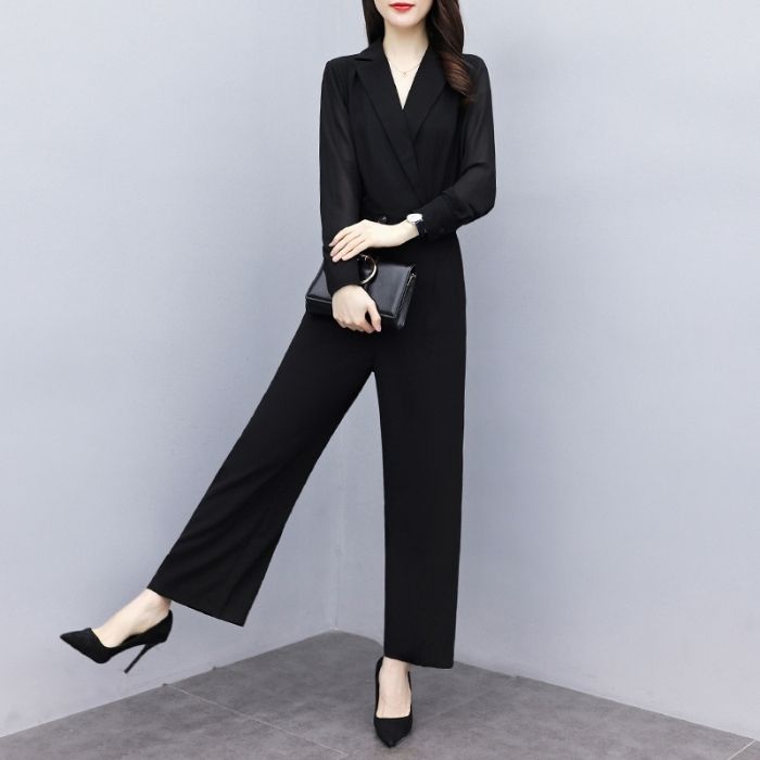 jumpsuit-damen-waist-two-button-retro-notched-collar-pocket-stylish-schwarz-elegantes-design